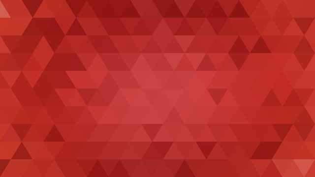 Abstract triangle geometric red background vector