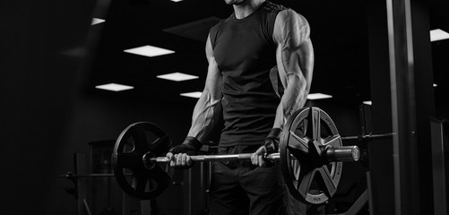 Bodybuilder in the gym - 95664563
