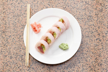Tuna Avocado Pink Sushi