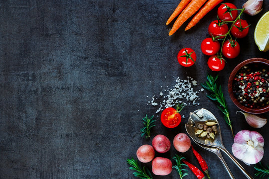 Organic vegetables for cooking