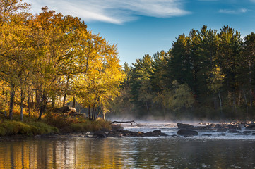 Sunrise on the Autumn River