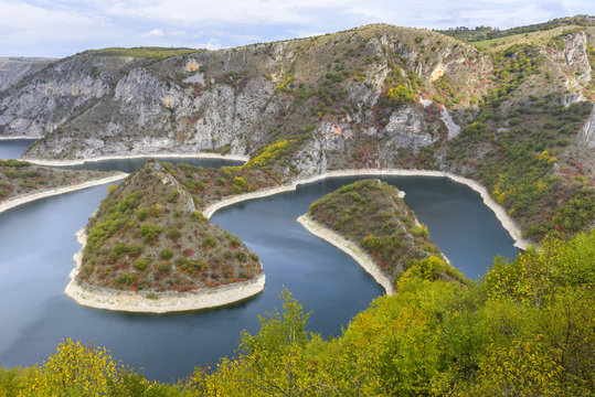 Meander of the Uvac river, Serbia