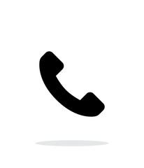 Call answer simple icon on white background. - 95668937