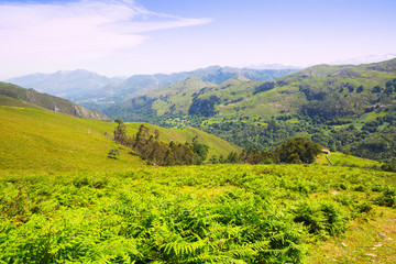 mountains landscape.  Asturias, Spain