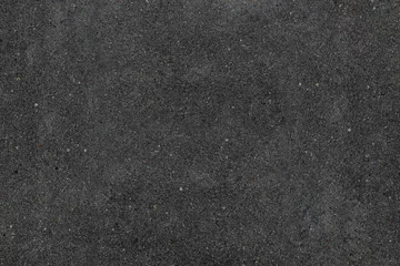 Fotobehang Echte asfalt textuur achtergrond. Gekleurd donker zwart asfaltpatroon. Korrelige straat detail grijze gestructureerde achtergrond. De beste manier om uw ontwerp of illustratie te tonen met deze daadwerkelijke asfaltfototextuur. © Alexandr Bognat