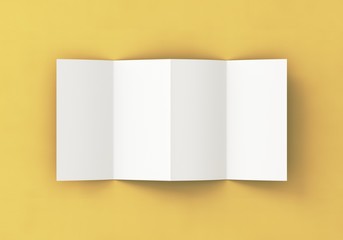 Poster wei&szlig; Vorlage gefalten