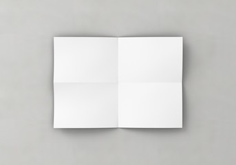 Poster wei&szlig; Vorlage gefalten