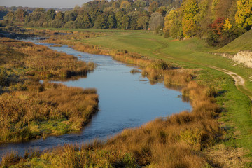 Musa river in Bauska, Latvia.