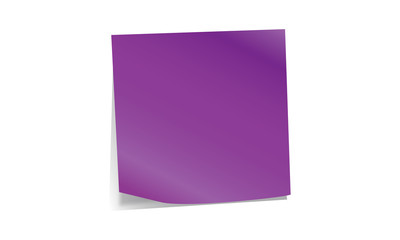Purple Post-it note