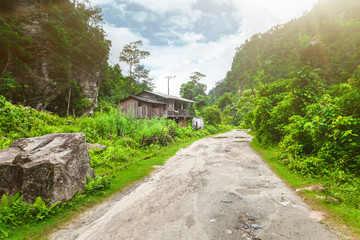 rural road in Nepal