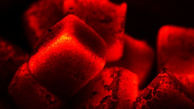 hookah hot coals for smoking and leisure