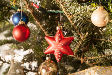 Christmas tree with decorations