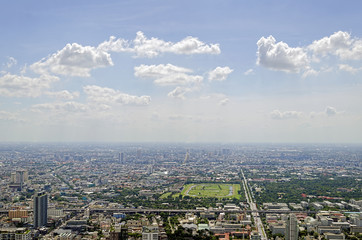 bangkok view from baiyoke tower II on 3 July 2014 BANGKOK - July