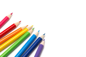 カラフルな色鉛筆