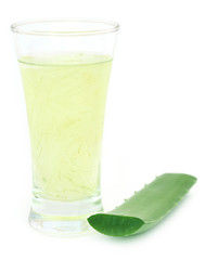 Aloe juice in a glass