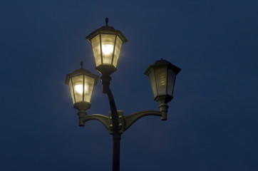 Fototapeta na wymiar street lamp at night