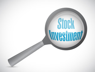 Stock Investment review sign concept