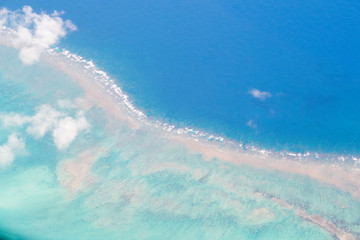 air view ocean
