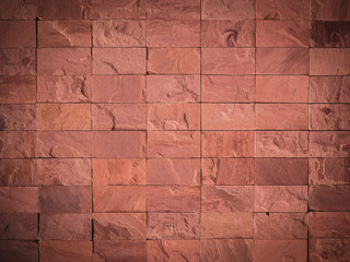 Pink brick wall for background