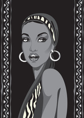 Beautiful black woman.African woman. - 95685358