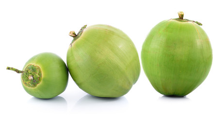 coconut on white background