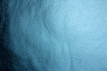 Raindrops underwater