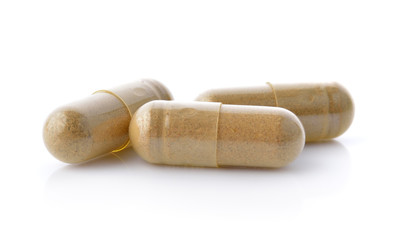  medicine pills on nwhite background