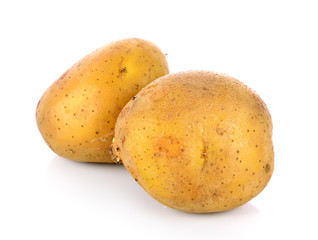 potato on white background