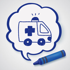 ambulance doodle drawing