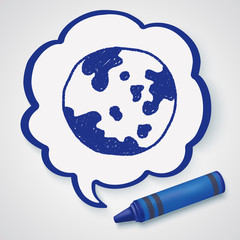 earth doodle drawing