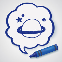 planet doodle drawing