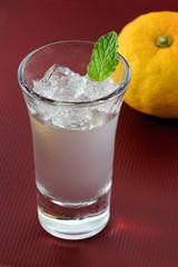 Yuzu Jelly in the glass