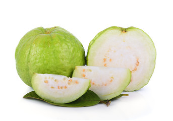 guava on white background