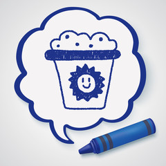 trash can doodle drawing