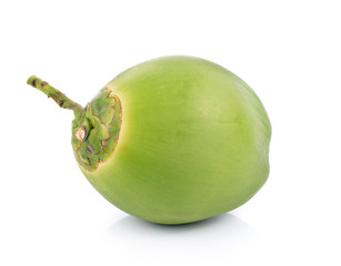 coconut on white background