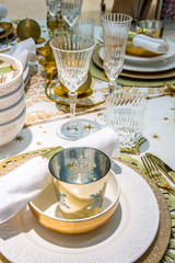 luxury decorated table
