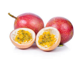 Passion fruit isolated on white background