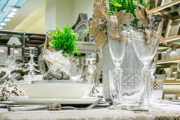 luxury decorated table
