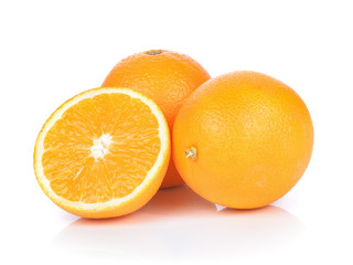 Orange fruit isolated on white