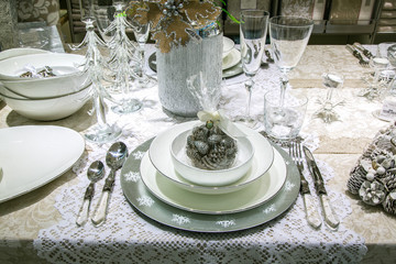 luxury decorated table
