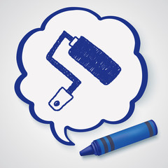 paint brush doodle drawing