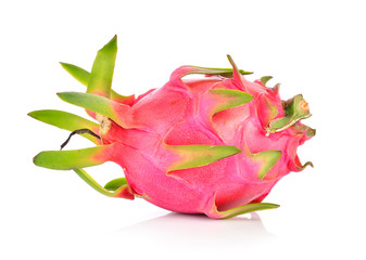 dragon fruit on white background