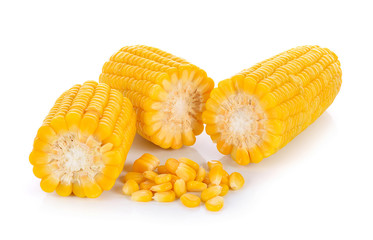 corn on white background