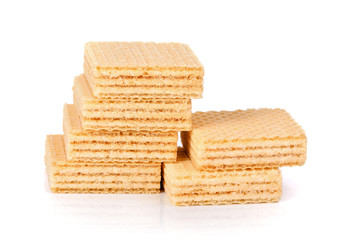 waffle isolated on white