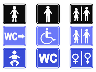 wc button icons set