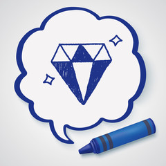 diamond doodle drawing
