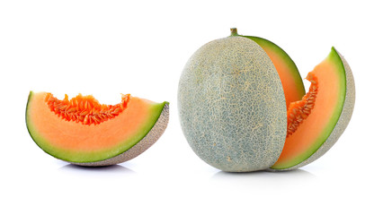 melon on white background