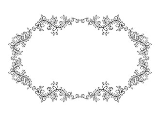 Floral design frame