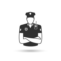 Policeman vector icon