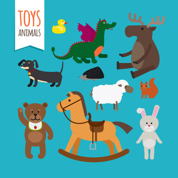 Vector Toys Animals
